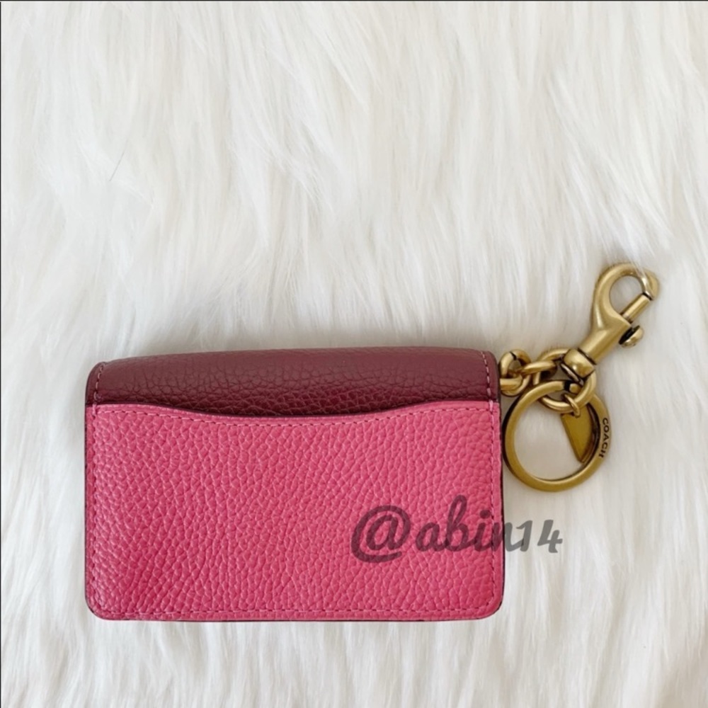 NWT Coach Mini Tabby Bag Charm Coin Card Case - Picture 2 of 8